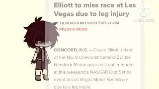 my reaction to chase Elliott leg injury