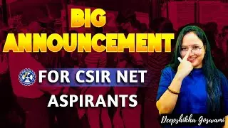 🔥 CSIR NET 2026 BIG Announcement 😱 | New Information for JRF Aspirants | Don&rsquo;t Miss!