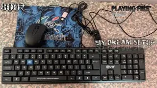 MY DREAM SETUP VIDEO 🔥MINECRAFT🔥FIRST TIME IN KEYBOARD MOUSE #minecraft #gaming #minecraftserver 