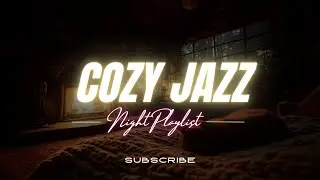 Cozy Jazz with Sleeping Cats 🐱 | Warm Cabin Night Jazz for Deep Relaxation