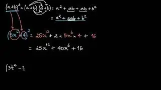 Casos notáveis: quadrado de binómios - Khan Academy em português (8º ano)