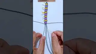 DESIGN MACRAME BRACELET TUTORIAL, CARA MEMBUAT GELANG BENANG MOTIF
