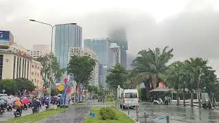 Bason, The Sun, Grand Marina Saigon in the Morning Rain. 😃