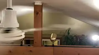 Burnt Out Incandescent Light Bulbs Through The Ceiling Fan
