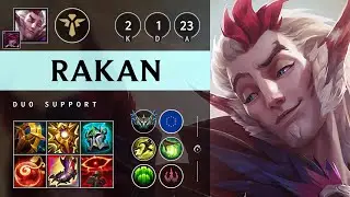 Rakan Support vs Mel - EUW Challenger Patch 25.08