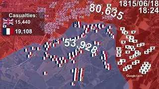 Battle of Waterloo using Google Earth [Extended]