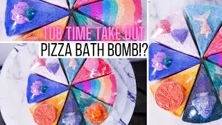 Giant PIZZA Bath Bomb! | Tub Time Take Out | Full demo & Review |  By Druid and the Witch!