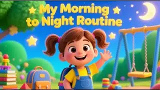 My Morning to Night Routine | Fun Kids Daily Routine Rhyme | Butu's Tales