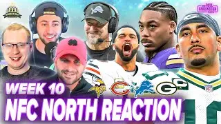 NFC North Week 10 Reaction: Will Packers SAVE SEASON? Vikings star UNHAPPY? Lions & Bears 1ST PLACE