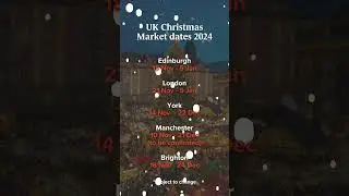 UK Christmas Market Dates 2024