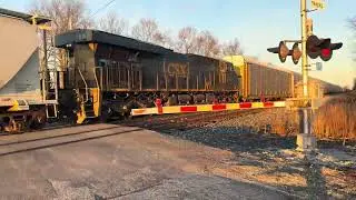 CSX facing the sunset.  Just West of Bellefontaine 