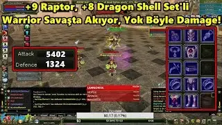 +9 Raptor, +8 Dragon Shell Setli Warrior, Savaşta &Ouml;n&uuml;ne Gelene 3 Atıyor! | Knight Online