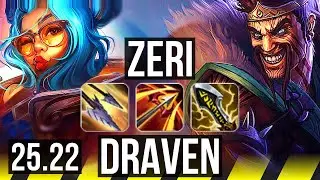 ZERI & Yuumi vs DRAVEN & Skarner (ADC) | Legendary, 22/2/7 | EUW Master | 25.22
