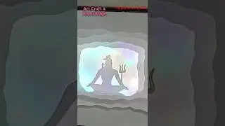 DIY Paper Craft Ideas | DIY Paper Cut Shadow Box | Lord Siva Paper Cutting #shorts #papercraft