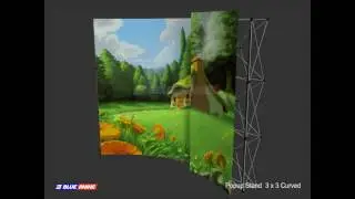 Popup Stands 3 x 3 Curved