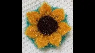 [다비다뜨개] 코바늘 해바라기수세미뜨기 (Crochet Sunflower Dish Scrubbie) [20]