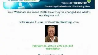 Your Webinars are SO 2008 Intro