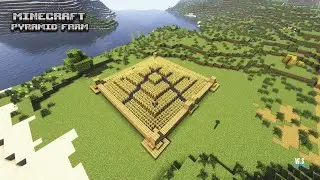 Ultimate Minecraft Pyramid Farm Tutorial | Efficient Wheat Farming Guide