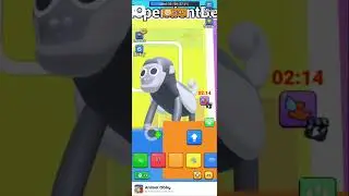 Using op monkey to beat the Obby in poki animal Obby