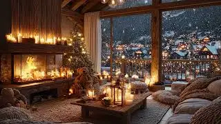 Peaceful Christmas Music 2025 🎄❄️ | Cozy Snow Night Ambience for Deep Sleep & Relaxation