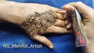 Easy And Quick Mehndi Design💫 | Back Hand Mehndi Design |Step By Step Full Tutorial@thouseenshenna  