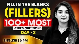 Bank Exam 2026 | Fill in the Blanks Most Important Questions | Fillers by Anchal Ma'am #2