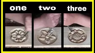 3 Beautiful Wood Carved Flowers from Scratch | Wood Art