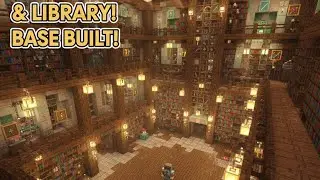 Epic Minecraft Hall Build! Library, Lanterns & Full Base Setup 🔥🏰