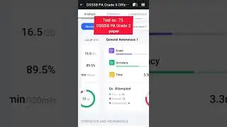 TEST NO. 73 DSSSB PA GRADE 2 PAPER #sarkaritube