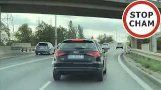 Kierowca Audi  uczulony na Tesle na buspasie #2029 Wasze FIlmy