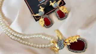 Designer Oxidized Set #trending #viral #viralvideo #shorts #hinasfashionaccessories #ytshorts #viral