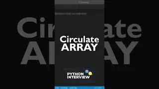 Circulate Array|Interview Question|Python|Python Tutorial|Java|programming|array #python #java