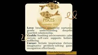 Astrology Zodiac Sign Pisces 7 September 2025  #september2025astrology #astrology #astrology2025