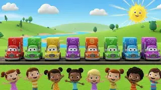 Learning 123 Trucks 🚛🔢 | Numbers Song for Kids | Nursery  topontheRhymes