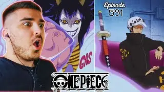 Why Did LAW Team Up With This CLOWN?? One Piece Episode 591 REACTION!