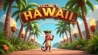 A Leopard&rsquo;s Luau 🐆🌺 | Whimsical 3D Animated Adventure in Hawaii (Music Video)