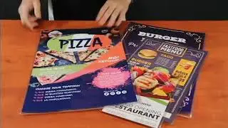 Clear Reusable Menu Sleeves - Easy to Sanitize!