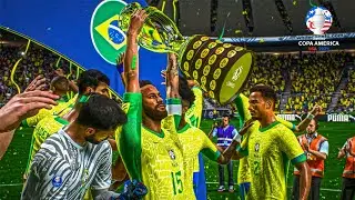 Copa America - Brasil Vs Argentina Ft Neymar - Final (FC24 Gameplay)