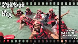 Pehli bar River rafting in Rishikesh😆😆 College trip mein in 2025😌😆#adventure #dailyvlog