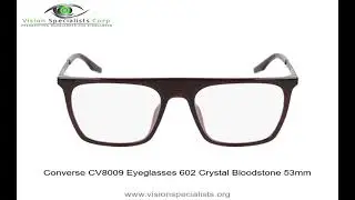 Converse CV8009 Eyeglasses 602 Crystal Bloodstone 53mm