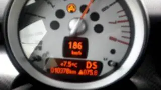 Mini cooper S Clupman top speed.
