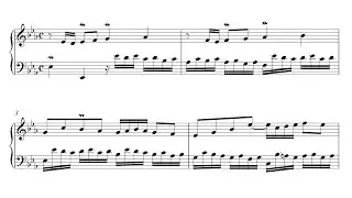 Bach: Invention 5 in E-flat Major, BWV 776 (Urtext Edition)