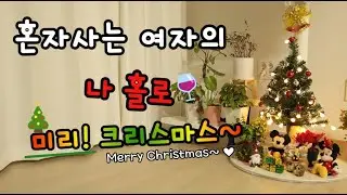 (40대 1인가구)혼자 사는 여자의♡나 홀로 크리스마스 / 크리스마스 브이로그