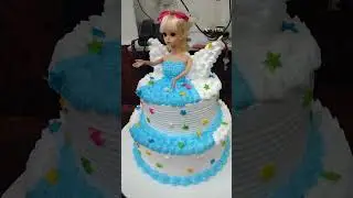 butterfly Barbie doll cake#beautiful #nice #ideal Barbie doll cake##