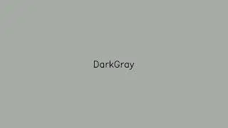 1 hour DarkGray color relaxing screensaver   in 4K resolution   with color name