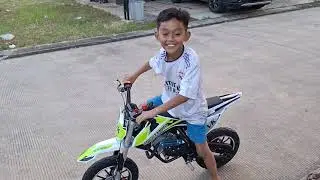 Motor Mini Hadiah Sunatan Buat Evo 🥳 #alhamdulillah #allahummabarik