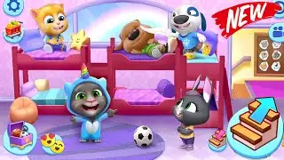 new house and new bed in My Talking Tom Friends Lunar New Year update Gameplay Android ios