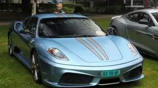 Azzuro California colored 430 Scuderia: LOUD accelerations! (1080p HD)