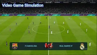 Barcelona vs Real Madrid | Super Cup - Final | Full Highlight | Video Game Simulation