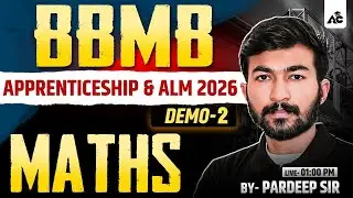 BBMB Apprenticeship & ALM 2026 | Maths Demo Class-2 | By Pardeep Sir